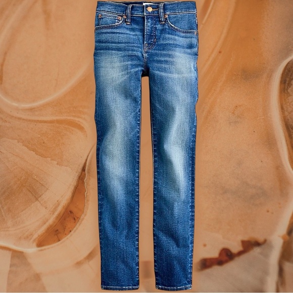 J. Crew ‘9” High-Rise Toothpick Ankle Length Jean’ in “Kent” Wash Size 30 - Picture 1 of 16